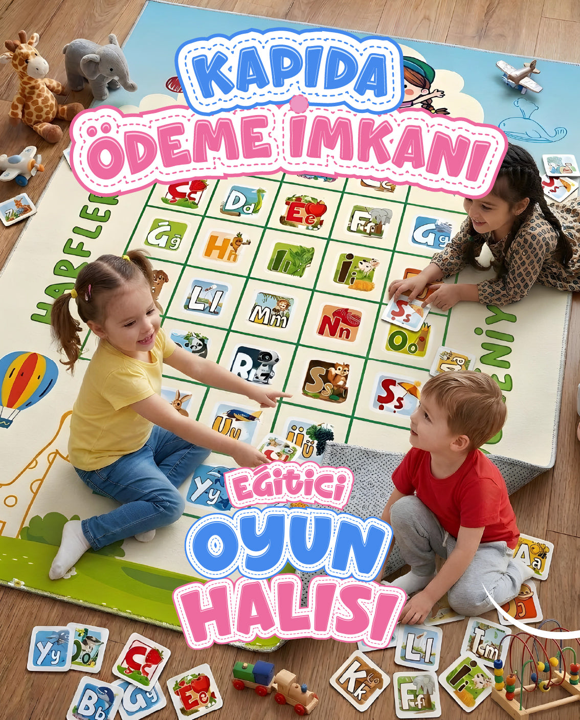 Harfleri Öğreniyorum: İnteraktif Oyun Halısı