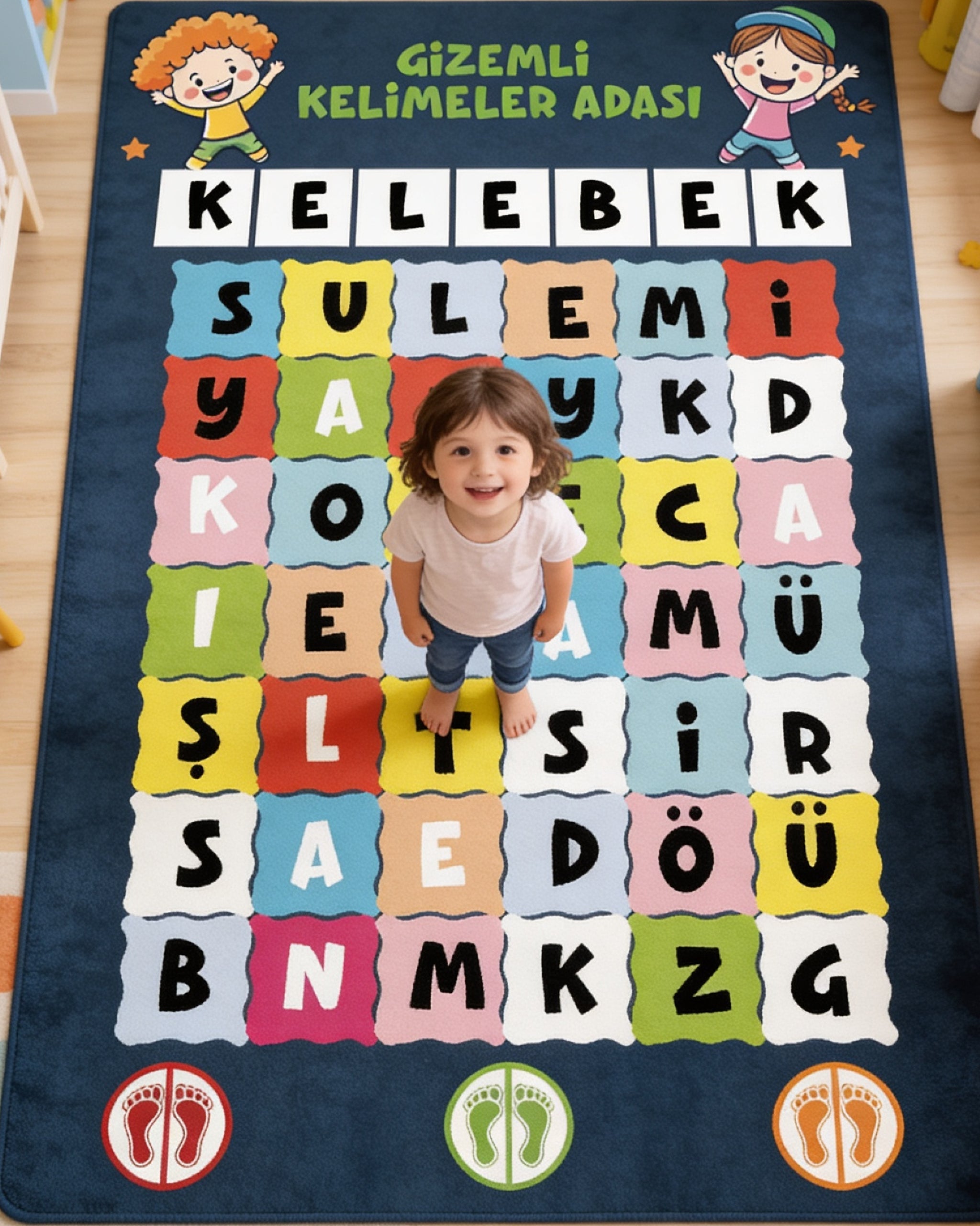 Gizemli Kelimeler Adası Oyun Halısı